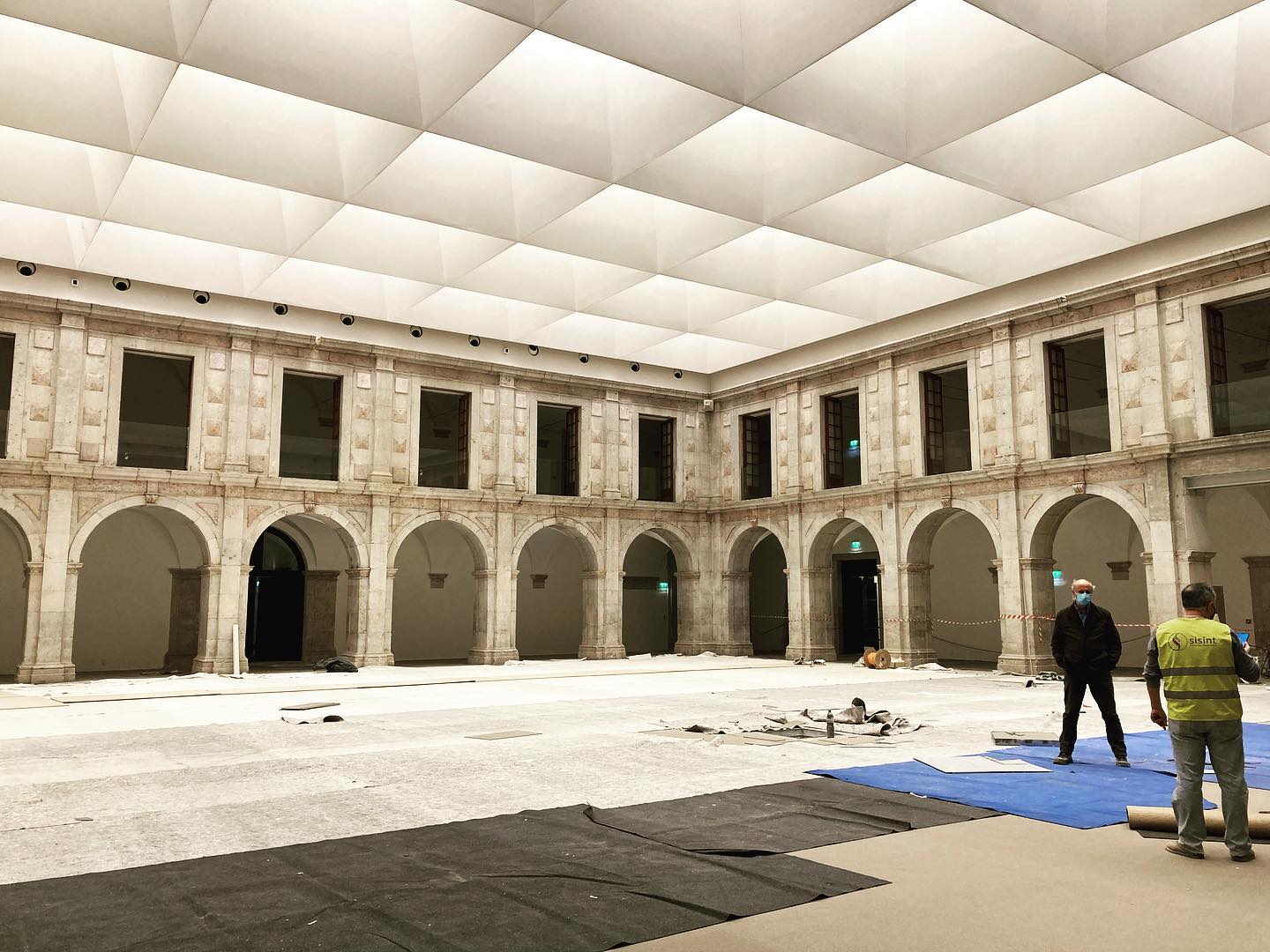 Site visit last week to Convento do Beato, aiming and focusing for this great project. Works nearing completion. #architecture by @riscoarchitecture #lightingdesign by Filamento